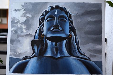 Adiyogi Shiva Painting :: Behance