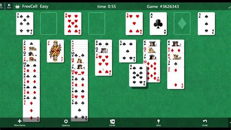 #14 - Ms Solitaire FreeCell - Easy - Game id (# 3626343) - YouTube