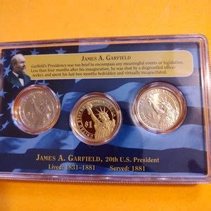 James A Garfield 3 Coin Dollar Set First Day of Issue Proof and Philadelphia and Denver 2011 - Etsy