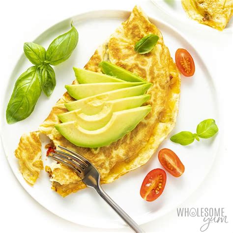 The Perfect Omelette Recipe - Avocado & Veggies | Wholesome Yum