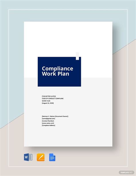 FREE Compliance Plan Templates - Download in Word, Google Docs, Apple Pages | Template.net