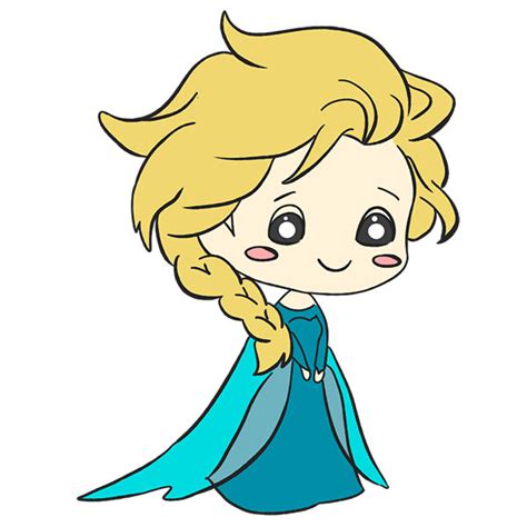 How to Draw Elsa - Easy Drawing Tutorial For Kids