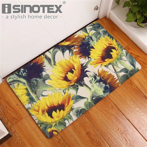 Aliexpress.com : Buy Sunflower Decorative Floor Mat Kitchen Rugs ...