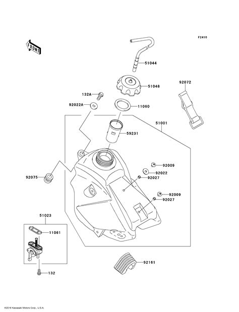 Buy 2010 Kawasaki KX65 (CANADA ONLY) OEM Fuel Tank: Small Flanged Bolt 6X14 in Dimondale ...