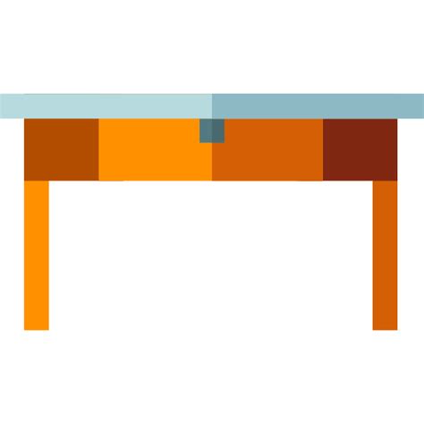 Kitchen table Basic Straight Flat icon