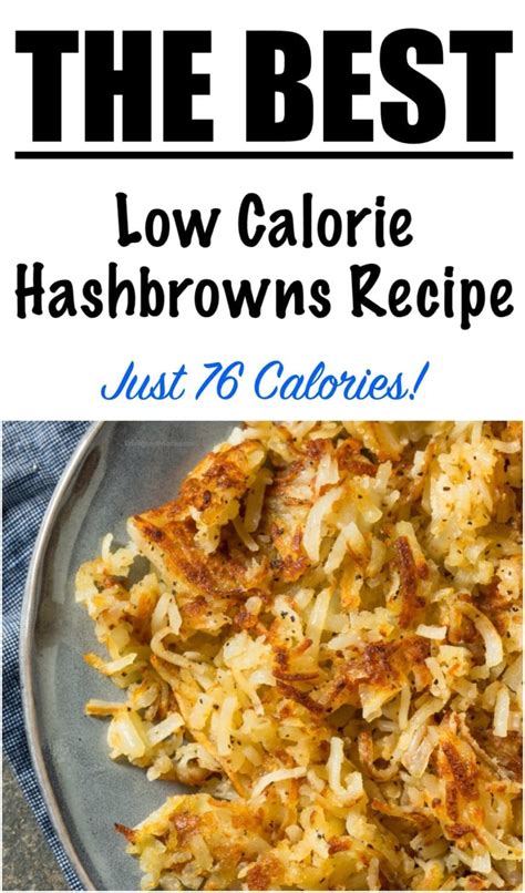 Low Calorie Hash Browns - Lose Weight By Eating