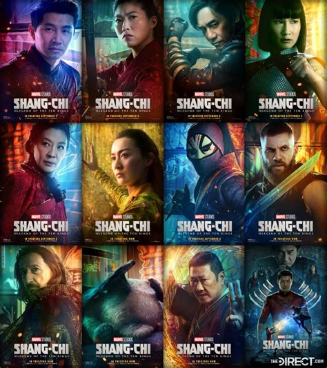 The official character posters of Shang-Chi and the Legend of the Ten ...