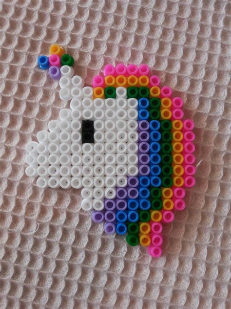 Unicorn hama beads hama boncuk | Hama beads | Pinterest | Hama beads