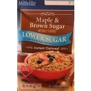 Millville Cereal, Instant Oatmeal, Maple & Brown Sugar: Calories ...