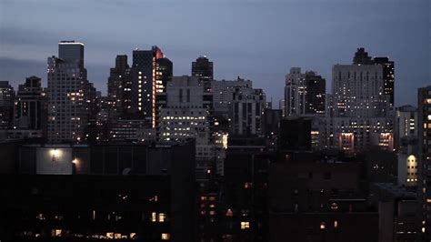 New York City At Night Aerial View Skyline Stock Footage SBV-306543713 ...