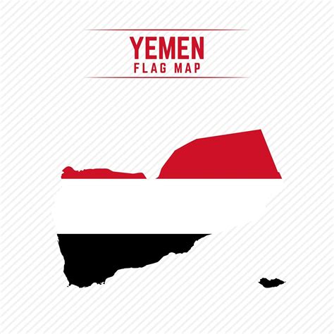 Flag Map of Yemen 2400677 Vector Art at Vecteezy