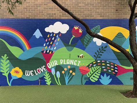 Mural in Kensington, Sydney for Kensington Public School.