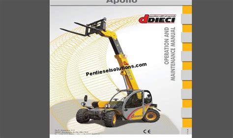 DIECI Telehandler Parts & Operation Maintenance Manual PDF - PerDieselSolutions