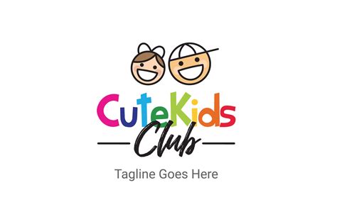 Cute Kids Club Logo | Creative Logo Templates ~ Creative Market