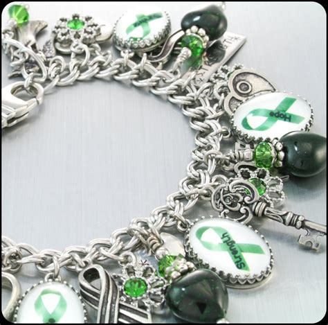 Mental Health Awareness Charm Bracelet Mental by BlackberryDesigns