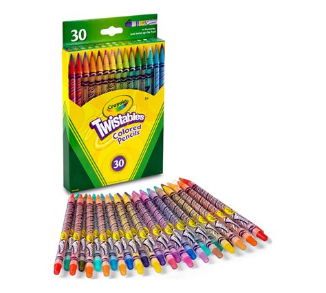 Crayola Twistables Colored Pencils, Always Sharp, Art Tools for Kids ...