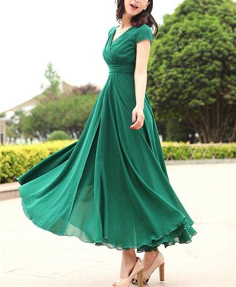 Jade Green Long Dress Circumference OnePiece by dresstore2000, $89.99 ...