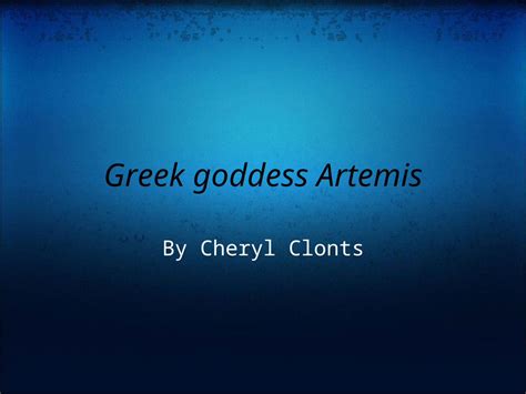(PPT) Greek goddess Artemis - DOKUMEN.TIPS