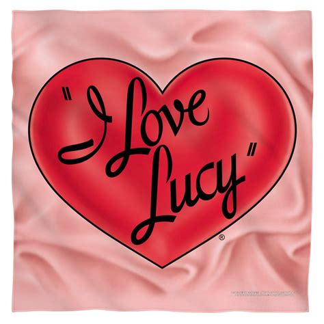 I Love Lucy - 3D Logo - Bandana - 22" x 22" - Walmart.com