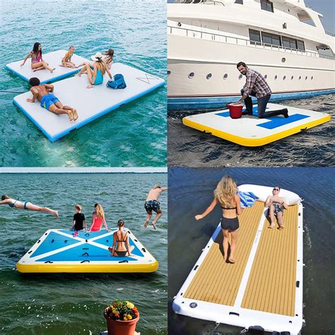 Inflatable Dock Inflatable Floating Dock Customized Inflatable Sup Floating Fishing Island Dock ...