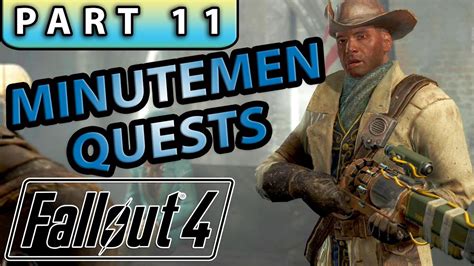 FALLOUT 4 Gameplay Walkthrough Part 11 - MINUTEMEN SIDE QUESTS (Stream Footage) - YouTube