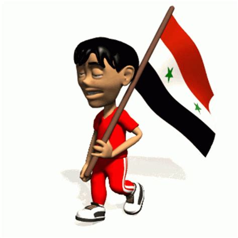 Syria Flag Walking GIF – Syria Flag Walking Parade – discover and share GIFs
