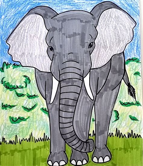 Update 147+ easy elephant drawing for kids - vietkidsiq.edu.vn