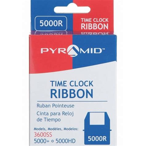 Pyramid Time Clock Replacement Ribbon,Black 5000R, 1 - Ralphs