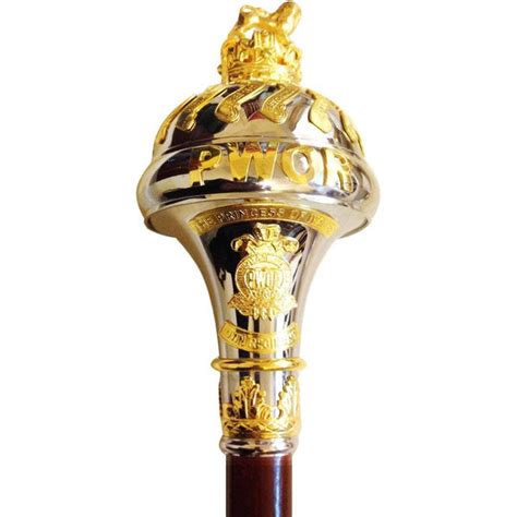 Drum Major Mace Custom Made Ceremonial Mace With Battle Honors – biznimart