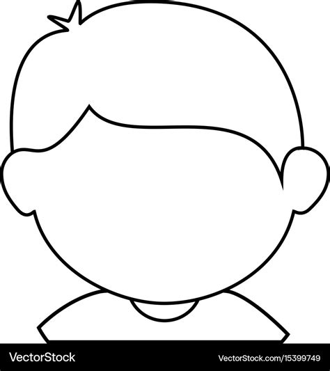 Boy face cartoon Royalty Free Vector Image - VectorStock