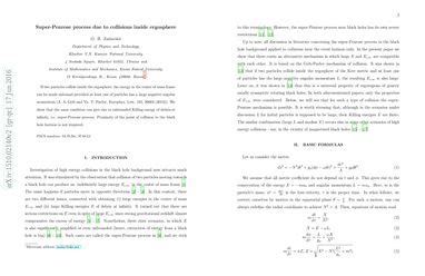 Super-Penrose process due to collisions inside ergosphere | Papers With ...