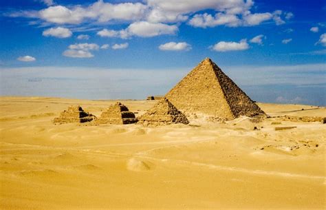 Premium Photo | View of the pyramids of giza
