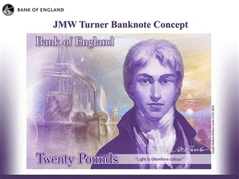 Bank of England unveils new £20 note design featuring JMW Turner | The ...