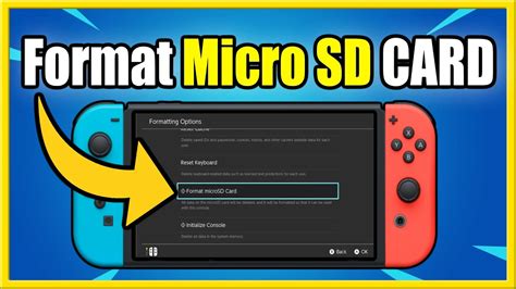 How to Format Micro SD Card on Nintendo Switch (Fast Method!) - YouTube