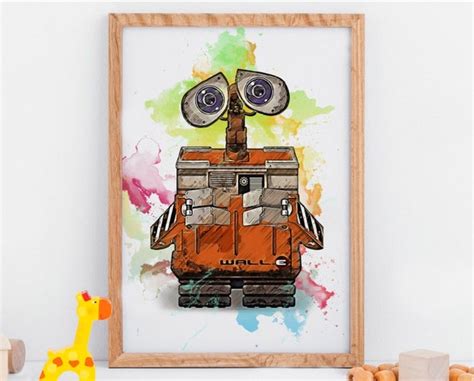 Robot Wall E Instant Download Digital Printable Art Print | Etsy