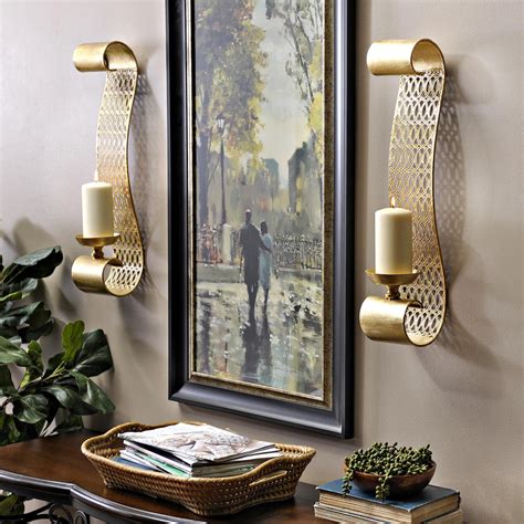 The best part about sconces? They come in pairs, so they are easy to decorate with! | Candle ...