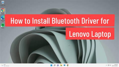 How to Install Bluetooth Driver for Lenovo Laptop - YouTube