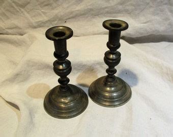 Pewter Candlesticks - Etsy