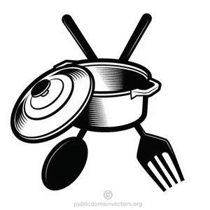 Cooking Tools Clipart Black And White Car