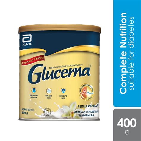 Glucerna Triple Care Diabetic Milk Powder Vanilla 400g DHL EXPRESS SHIPPING