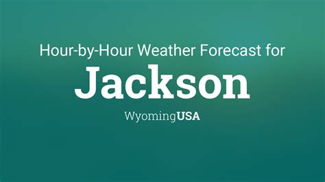 Hourly forecast for Jackson, Wyoming, USA