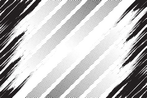 Black and white abstract grunge texture with halftone background ...