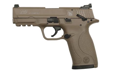 Smith & Wesson M&P22 Compact 22LR Rimfire Pistol with FDE Cerakote ...