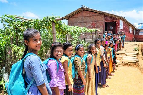 Rohingya refugee children of all ages are now studying under the ...