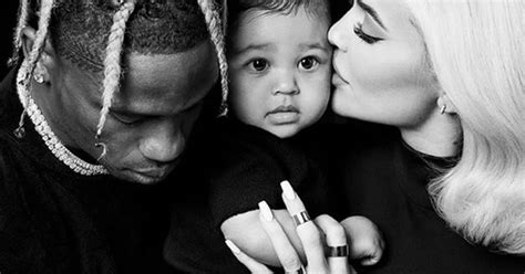 Kylie Jenner shares intimate Thanksgiving family portrait with Travis Scott and daughter Stormi ...