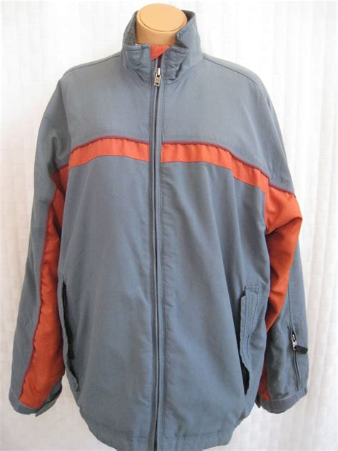 LEVI'S RED TAB GREY-ORANGE SHERPA JACKET MEN'S SIZE M… - Gem