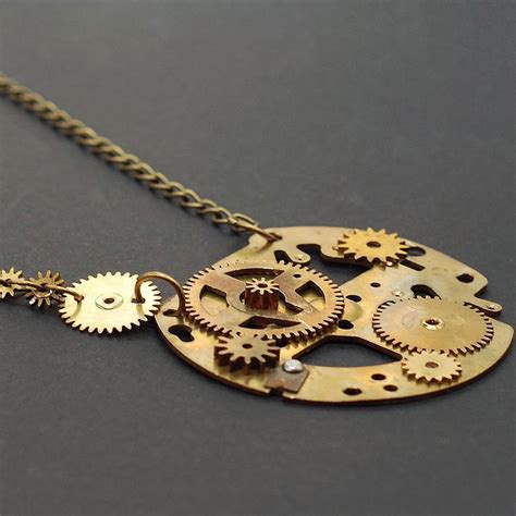 Steampunk Jewelry Brass Necklace by Tanith-Rohe on DeviantArt