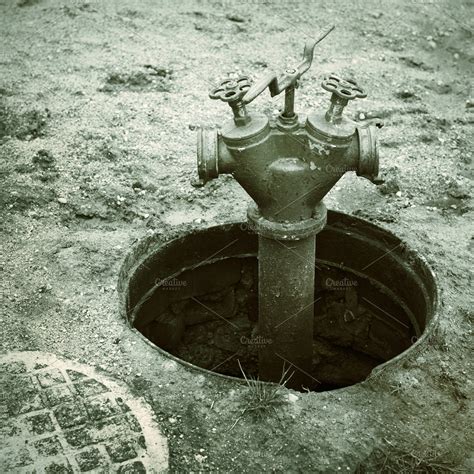 old fire hydrant | High-Quality Industrial Stock Photos ~ Creative Market