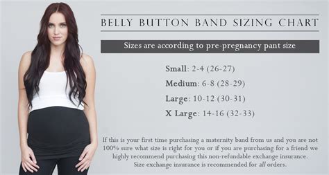 Pregnancy Belly Band Size Chart - Best Picture Of Chart Anyimage.Org