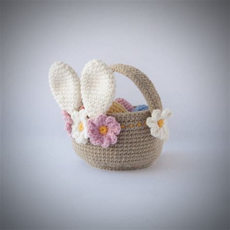 Crochet Pattern Easter Basket With Eggs Crochet Easter Basket - Etsy